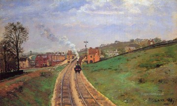 風景 Painting - ロードシップ・レーン駅 ダリッジ 1871年 カミーユ・ピサロ 風景